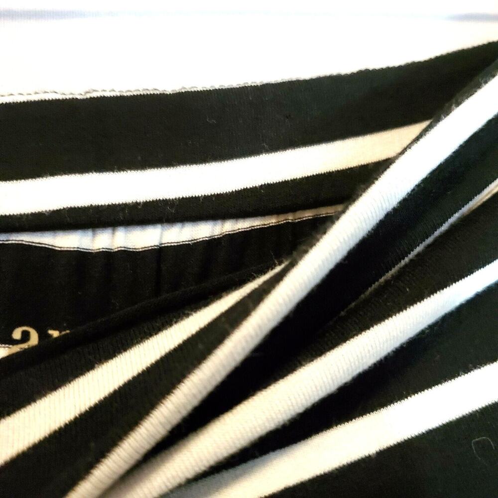 ana A New Approach Strapless Black & White Striped Long Dress Size XS Stretch - Picture 4 of 7
